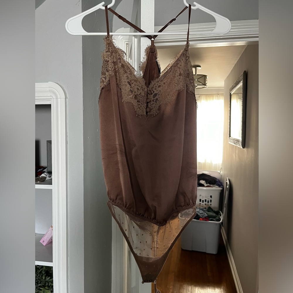 Abercrombie and Fitch Tan Bodysuit
